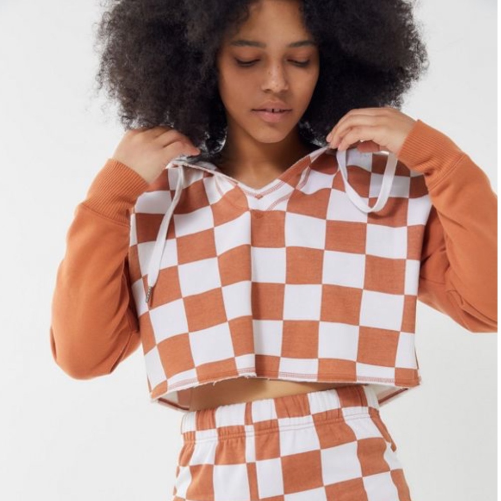 Urban Outfitters Cropped Hoodie Sweatshirt